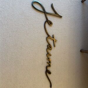 Pottery Barn Black Script Wall Art